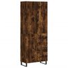vidaXL Witrynka przydymiony dąb 69,5x34x180 cm materiał drewnopochodny