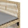 vidaXL 13-cz zestaw mebli do ogrodu, poduszki, mieszany beż, rattan PE