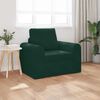 vidaXL Sofa Bed Ciemna zieleń 98 x 71 x 83 cm Aksamit