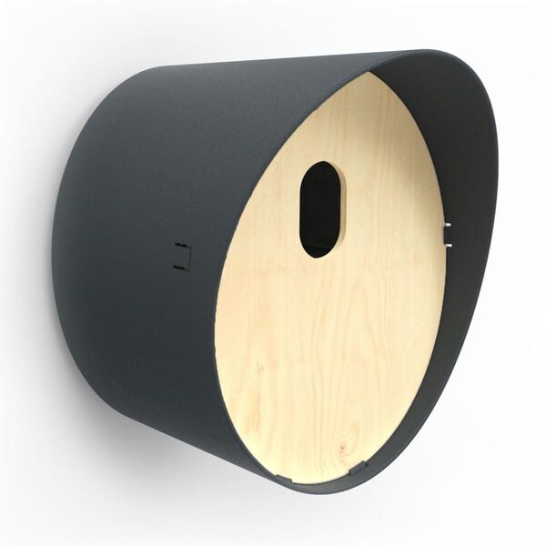 Capi Budka dla ptak&oacute;w Oval 2, 24x19x23 cm, antracytowa