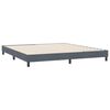 vidaXL Łóżko typu Box Spring bez materaca Ciemnoszary 180x220 cm