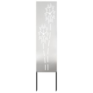 vidaXL Ekran zapewniający prywatność w ogrodzie Srebrny 32 x 140 cm