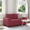vidaXL Sofa 2-osobowa w kolorze czerwonego wina 160x77x82 cm Tkanina