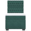 vidaXL Ł&oacute;żko kontynentalne z materacem, zielone, aksamit, 90x200 cm