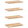 vidaXL P&oacute;łki ścienne, 4 szt., 60x20x2 cm, surowe lite drewno akacjowe