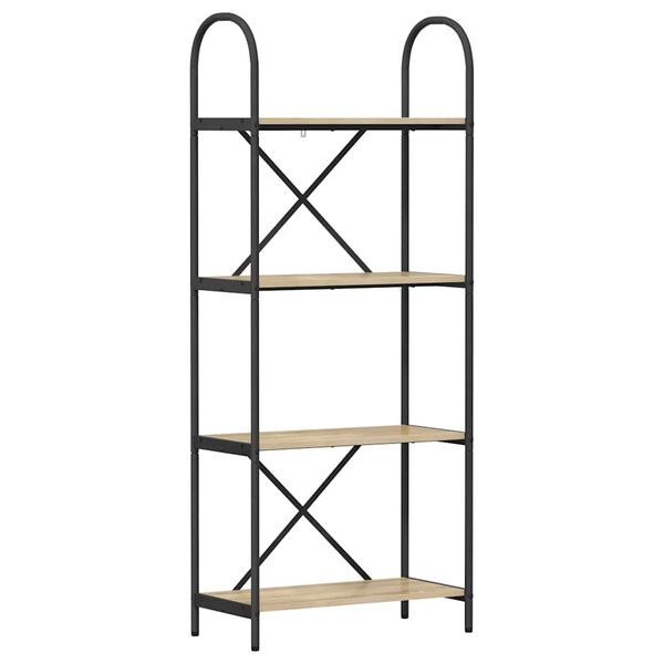 vidaXL P&oacute;łka na książki Dąb Sonoma 60 x 30 x 146 cm