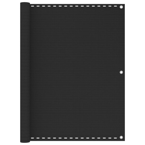 vidaXL Parawan balkonowy, antracytowy, 120x300 cm, HDPE