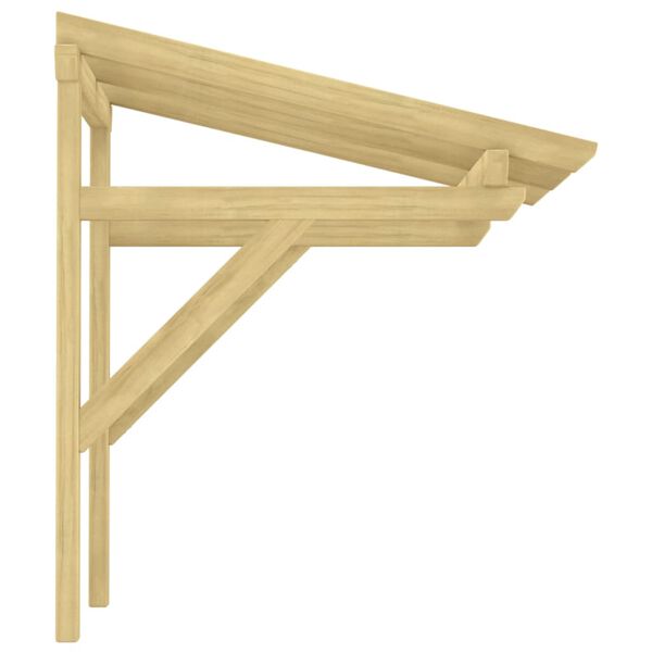 vidaXL Daszek nad drzwi, 100x100x80 cm, impregnowane drewno sosnowe