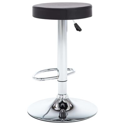 vidaXL Obrotowe stołki barowe, 2 szt., czarne, sztuczna skóra