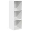 vidaXL Wisząca szafka pod TV, biała, 37x37x107 cm