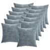 vidaXL Poszewka na poduszkę 12 pcs HEERLEN Jasnoniebieski 40 x 40 cm