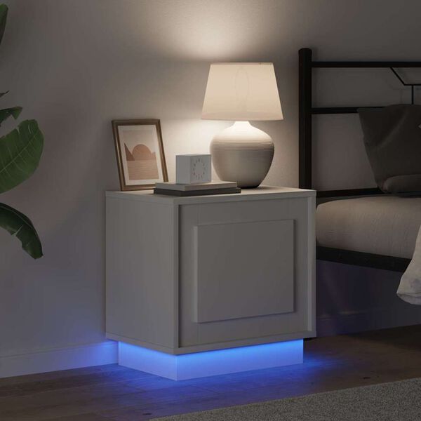 vidaXL Szafka Nocna Biały 44 x 34,5 x 45 cm Materiał drewnopochodny