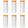 vidaXL Arkusz ochronny z taśmą klejącą 6 pcs 270 x 1600 cm HDPE