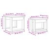 vidaXL Zestaw stolik&oacute;w kawowych 2 pcs Biały Materiał drewnopochodny