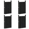vidaXL Szafki kuchenne na zewnątrz, 3 szt, czarne, lite drewno sosnowe