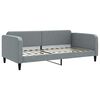 vidaXL Sofa rozsuwana z materacami, jasnoszara, 100x200 cm, tkanina