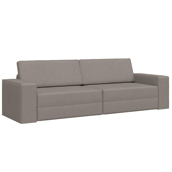 vidaXL Sofa Bed 200cm Ciemnoszary tkanina