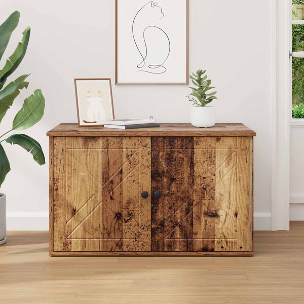 vidaXL Koty Dom Stare drewno 85 x 55 x 50 cm Materiał drewnopochodny