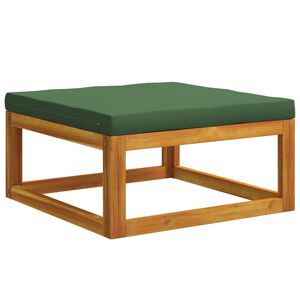 vidaXL Modułowy podn&oacute;żek z poduszkami 100 % poliester Solid-Akacja