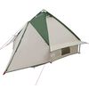 vidaXL Namiot Teepee z dachem Zielony i szary 490 x 410 x 210 cm