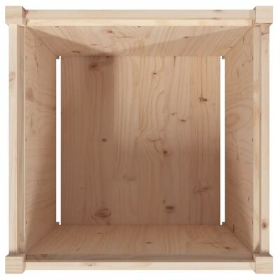 vidaXL Donica ogrodowa, 60x60x60 cm, lite drewno sosnowe