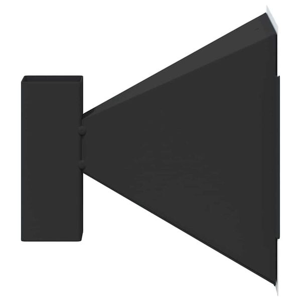 vidaXL Kulochwyt Czarny 17.5 x 17.5 x 17 cm Stal