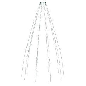 vidaXL Siatka lampek choinkowych, 150 zimnych białych diod LED, 150 cm
