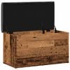 vidaXL Ławka ze schowkiem Stare drewno 82x42x45 cm Drewno klejone