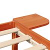 vidaXL Ramka ł&oacute;żka Woskowy Brąz 200 x 200 cm Lite drewno sosnowe