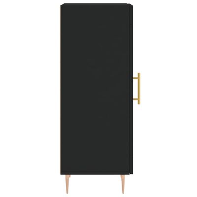 vidaXL Szafka, czarna, 34,5x34x90 cm, materiał drewnopochodny