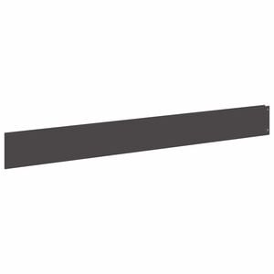 vidaXL Krawężnik do trawnika 10 szt. 100 x 12 cm Stal Czarny