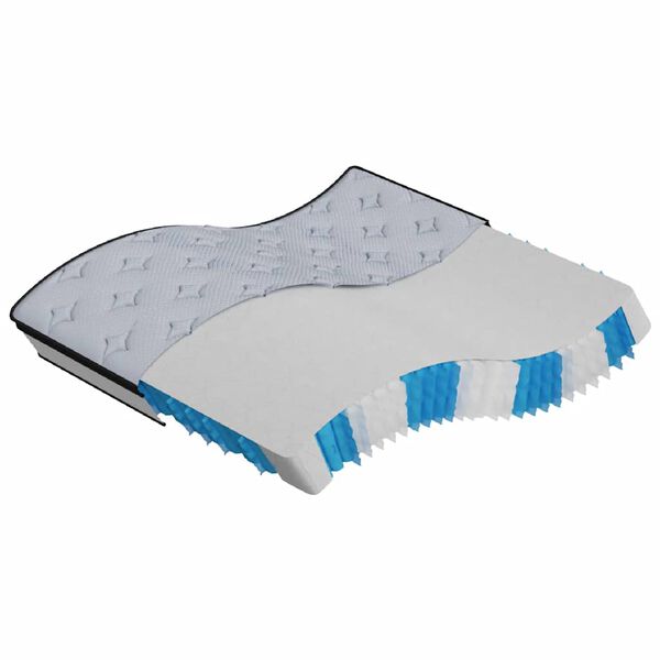 vidaXL Materac kieszeniowy, średnia twardość, 160x200 cm