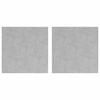 vidaXL Stopień Kwadrat 2 pcs Srebrny 40 x 40 cm Aluminium