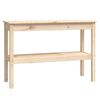 vidaXL Stolik konsolowy, 110x40x75 cm, lite drewno sosnowe