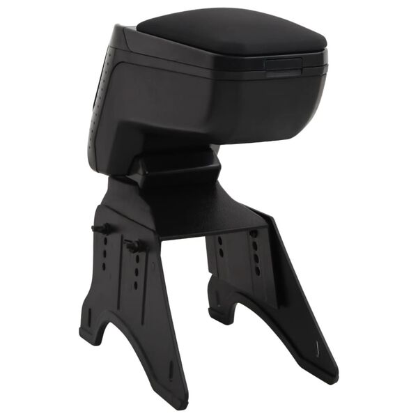 vidaXL Uniwersalny podłokietnik samochodowy, czarny, 13x33x(33-53) cm