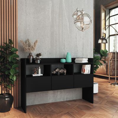 vidaXL Szafka, czarna, 105x30x70 cm, materiał drewnopochodny