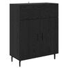 vidaXL Highboard z szufladą Czarny Dąb 69,5 x 34 x 180 cm