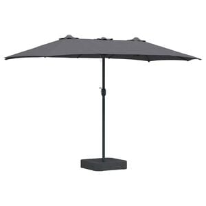 vidaXL Parasolka ogrodowa 385 x 209 x 244 cm Poliester i Stal Antracyt