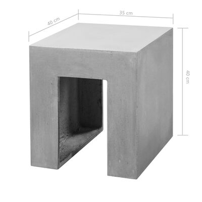 vidaXL 5-cz. ogrodowy zestaw jadalniany, beton