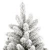 vidaXL Sztuczna choinka zawiasowa, ośnieżona, 180 cm