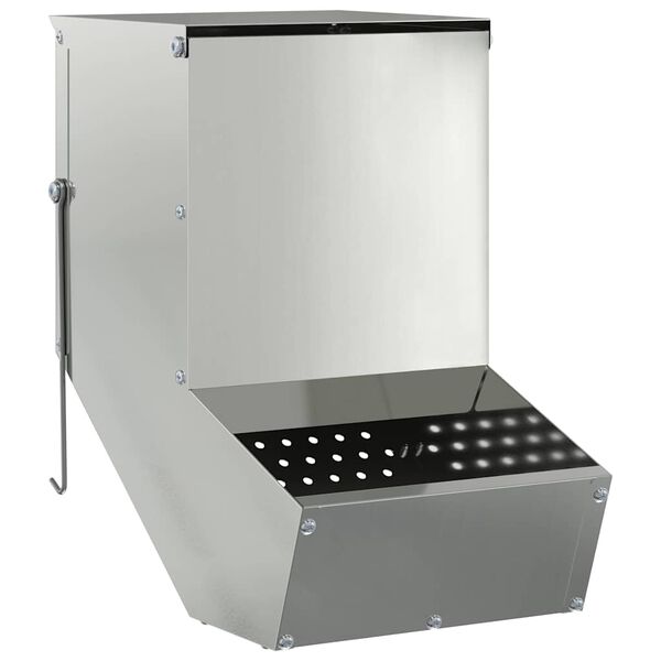 vidaXL Karma dla Kr&oacute;lik&oacute;w Srebrny 17,5 x 26 x 28,5 cm