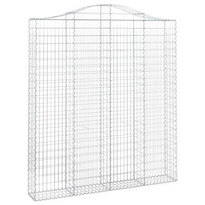 vidaXL Łukowaty kosz gabionowy 200x30x220/240 cm, galwanizowane żelazo