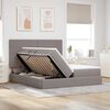 vidaXL Ł&oacute;żko z miejscem do przechowywania Ciemnoszary 200 x 200 cm