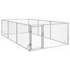 vidaXL Buda dla psa na zewnątrz z drzwiami 2x4x1 m, ocynkowana stal