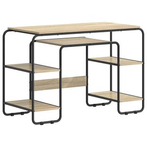 vidaXL Biurko z przechowalnią dąb Sonoma 113.5 x 52 x 75.5 cm