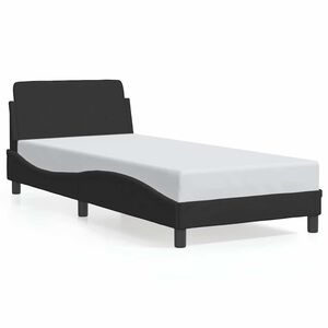 vidaXL Rama ł&oacute;żka Dover Czarna 90x190 cm Aksamit