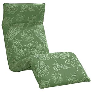 vidaXL Leżak składany wz&oacute;r liścia 175x54x8,5 cm tkanina Oxford