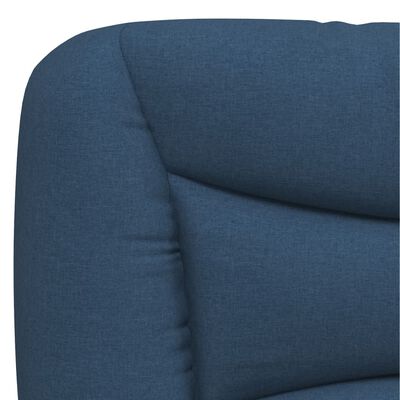 vidaXL Rama łóżka z oświetleniem LED, niebieska, 90x200 cm, tkanina