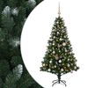 vidaXL Sztuczna choinka z bombkami 120 cm 150 LED Ciepła biel