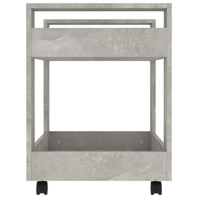 vidaXL Półka pod biurko, betonowa szarość, 60x45x60 cm